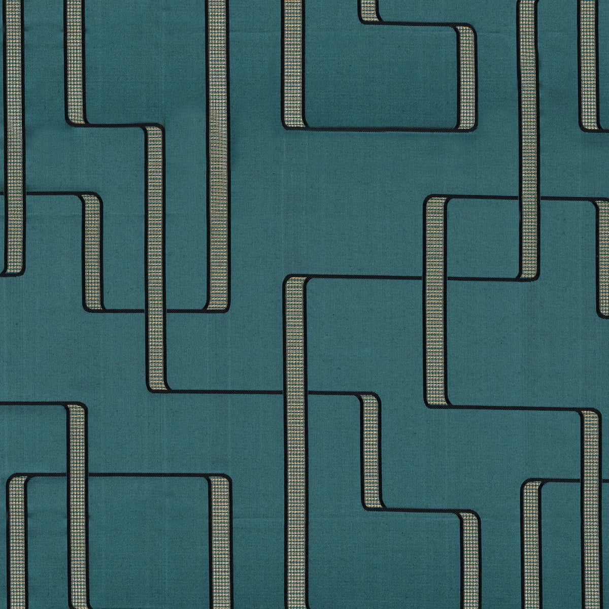 Casamance Lusio fabric — Pétrole