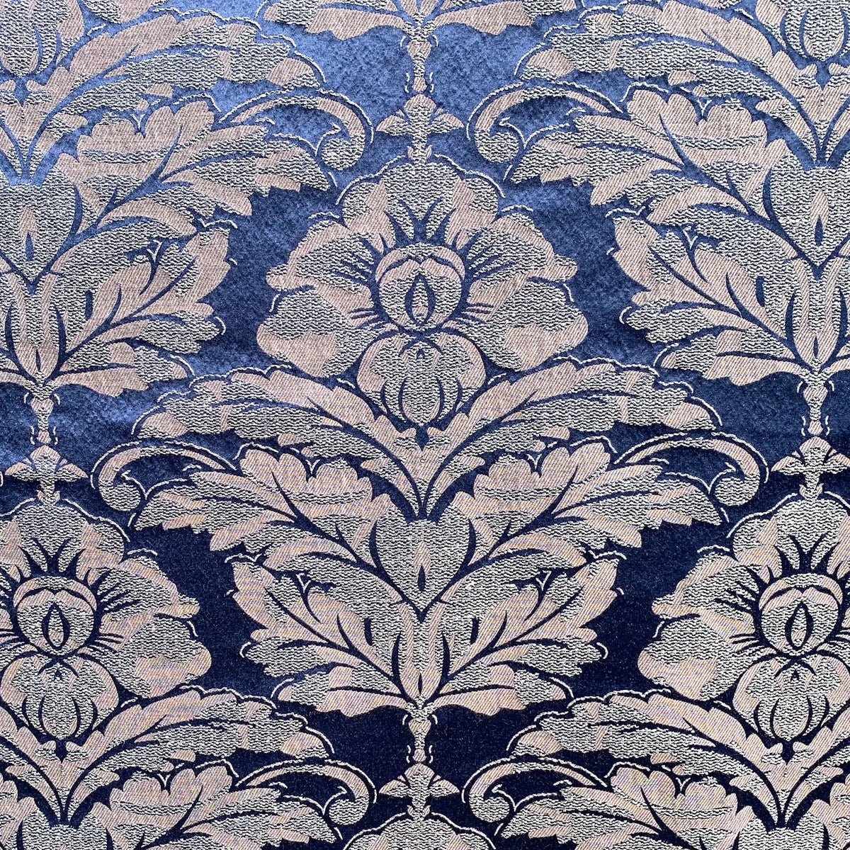Casamance Mont Palatin fabric — Marine