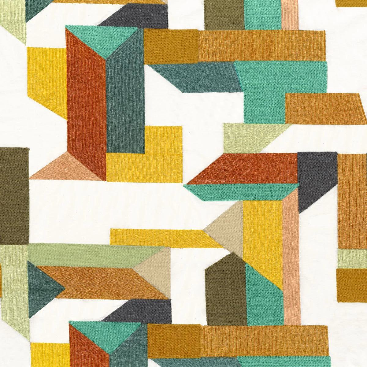 Casamance Polychromie fabric — Amande Mordore