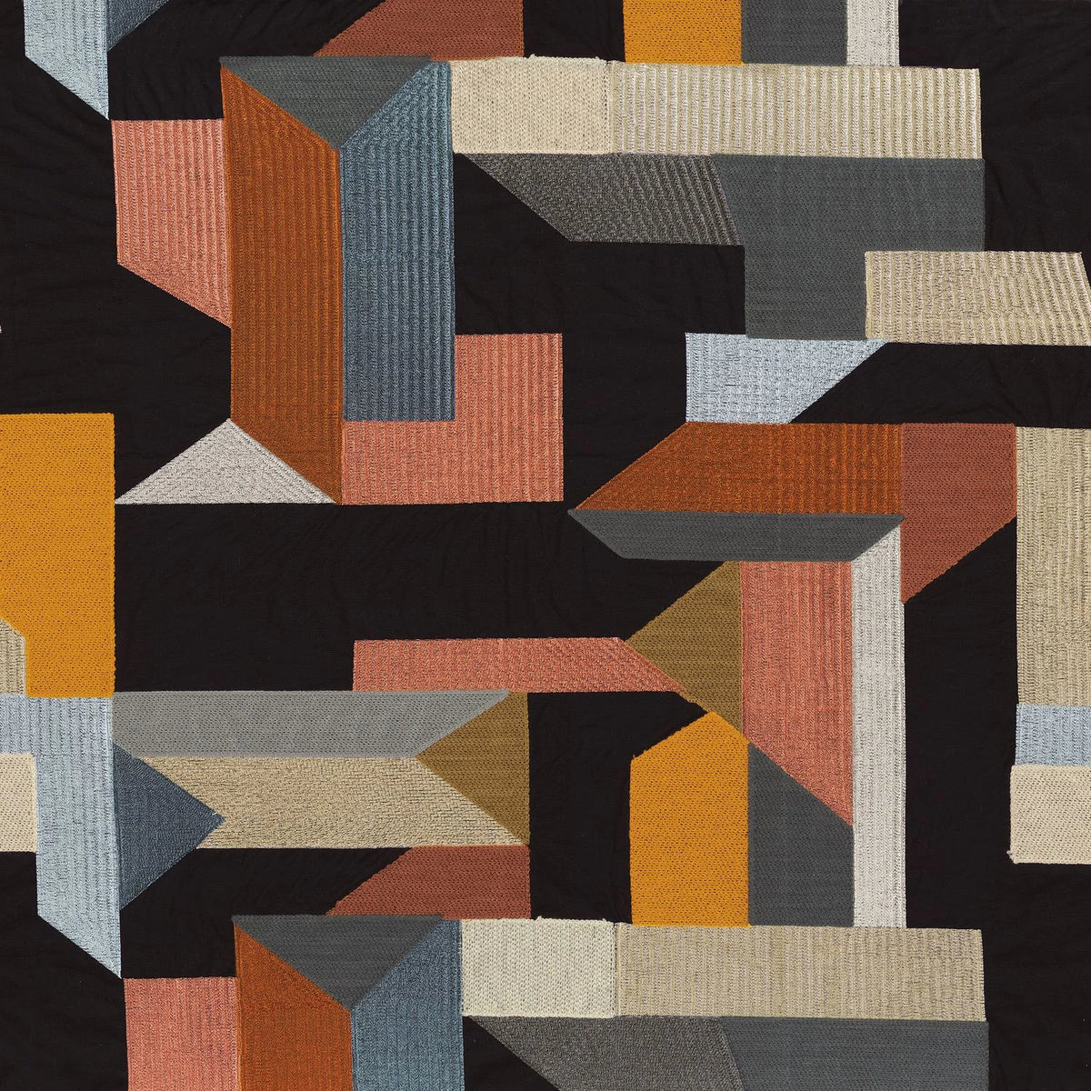 Casamance Polychromie fabric — Topaze Ultraviolet