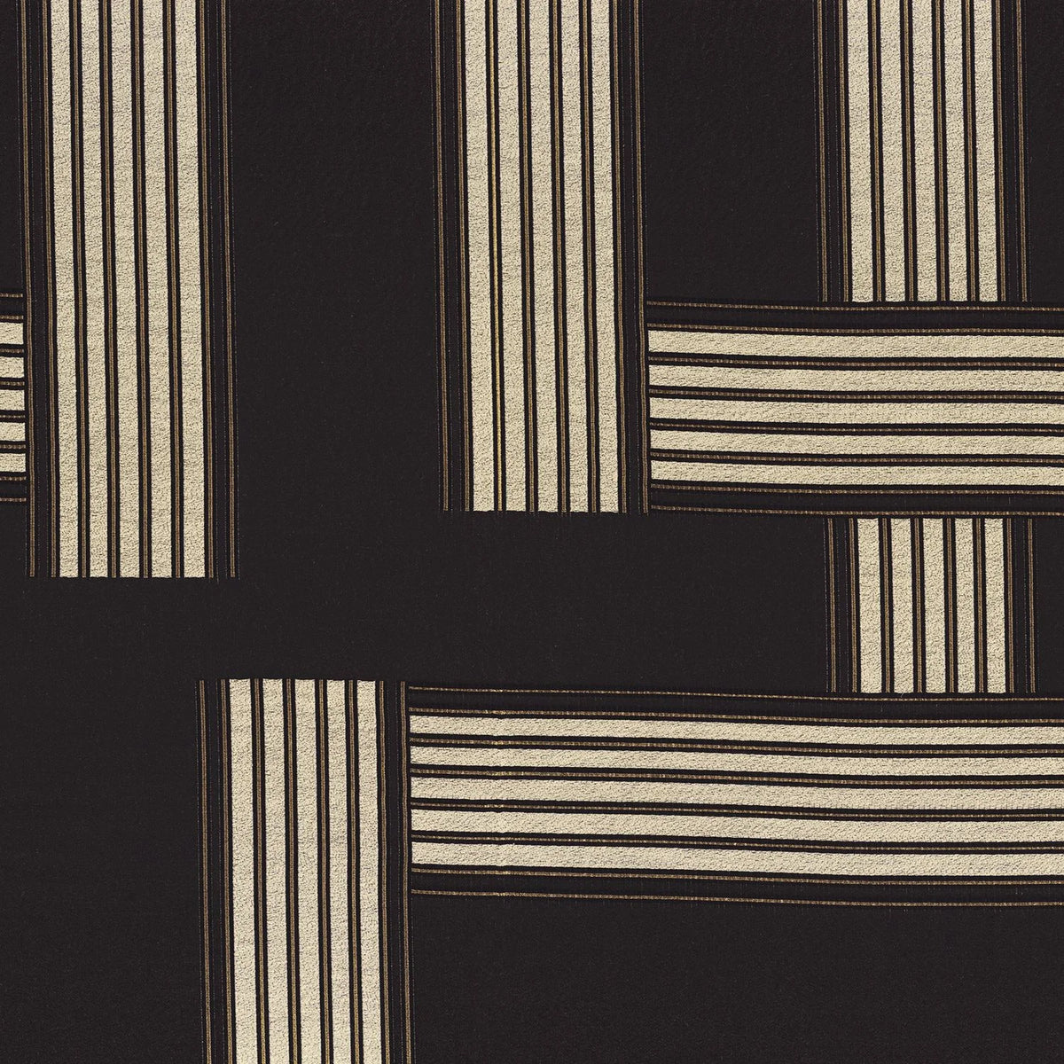 Casamance Bau fabric — Noir