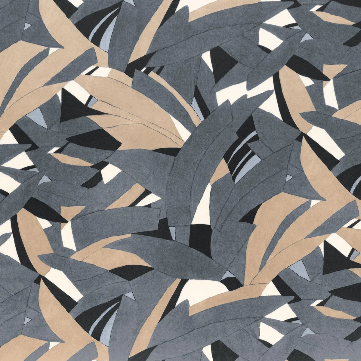 Casamance Astelia fabric — Acier