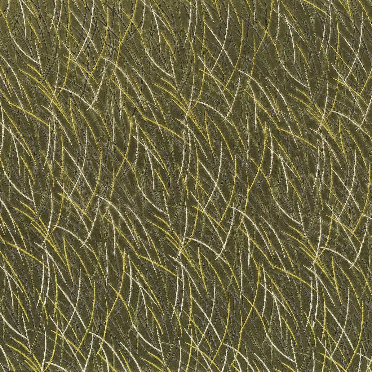 Casamance Euphorbe fabric — Kaki