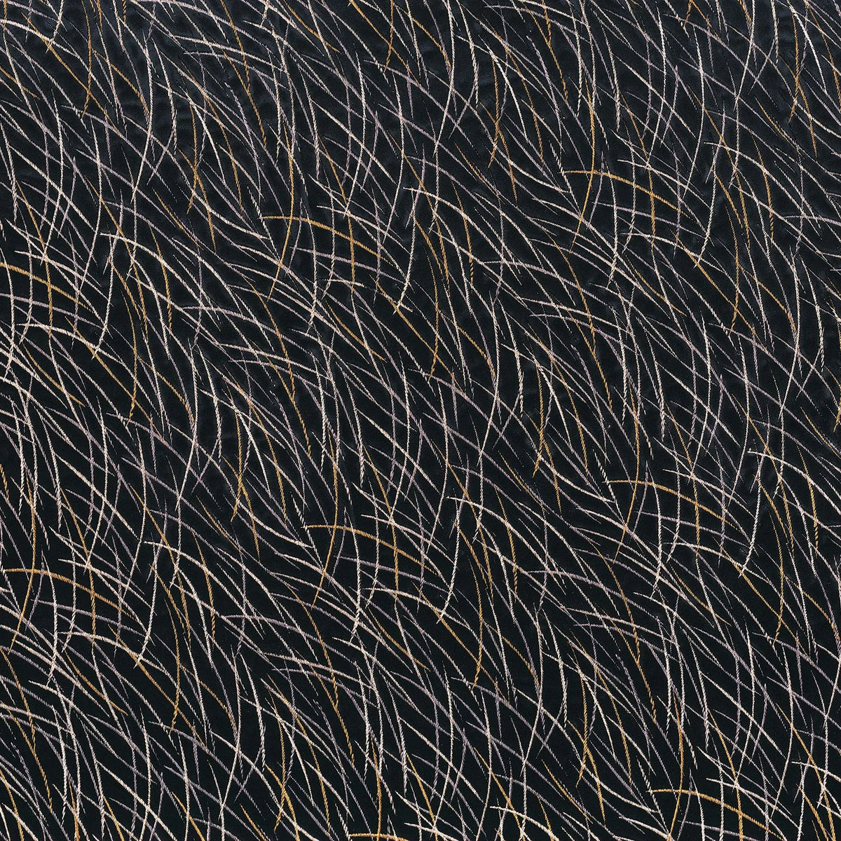 Casamance Euphorbe fabric — Noir