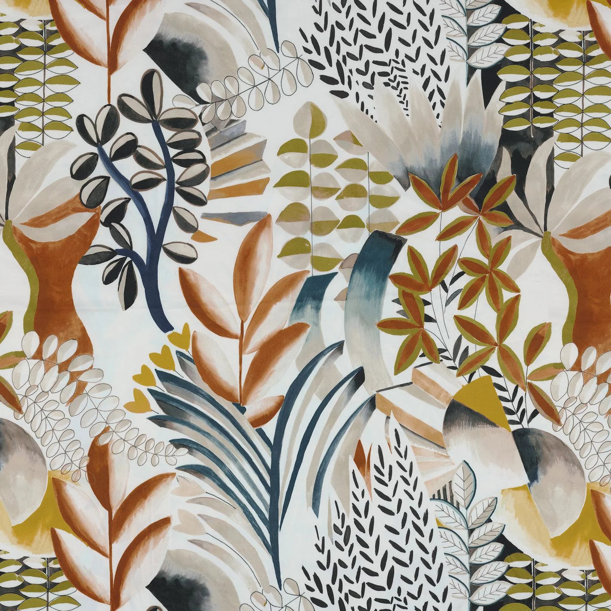 Casamance Giardini fabric — Terracotta