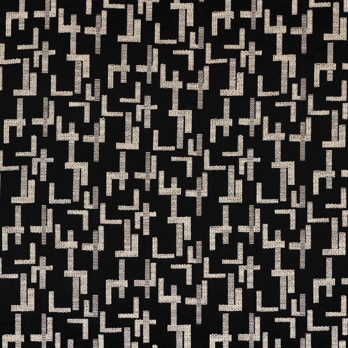 Casamance Dalles fabric — Noir