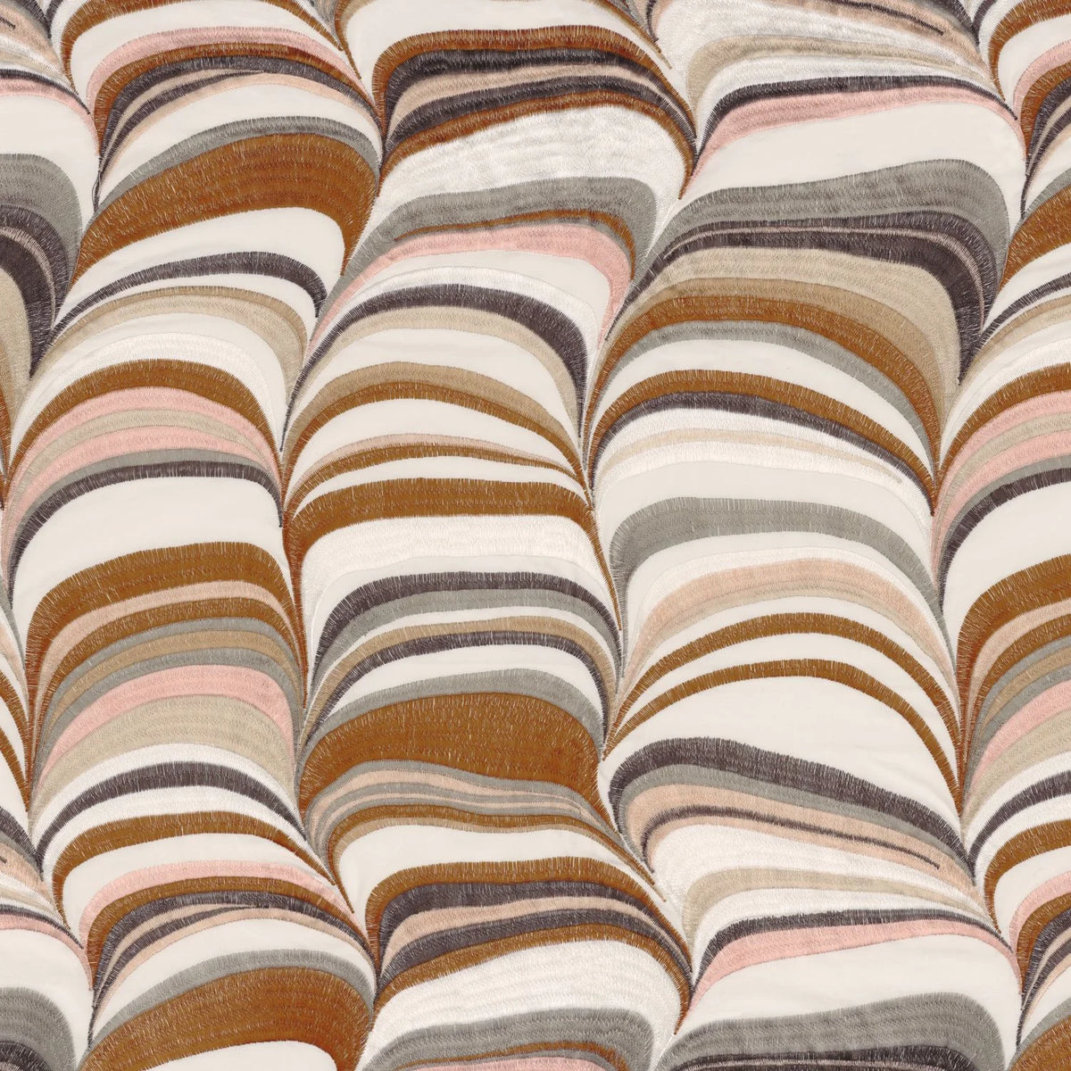 Casamance Strates fabric — Ambre Rose Poudre