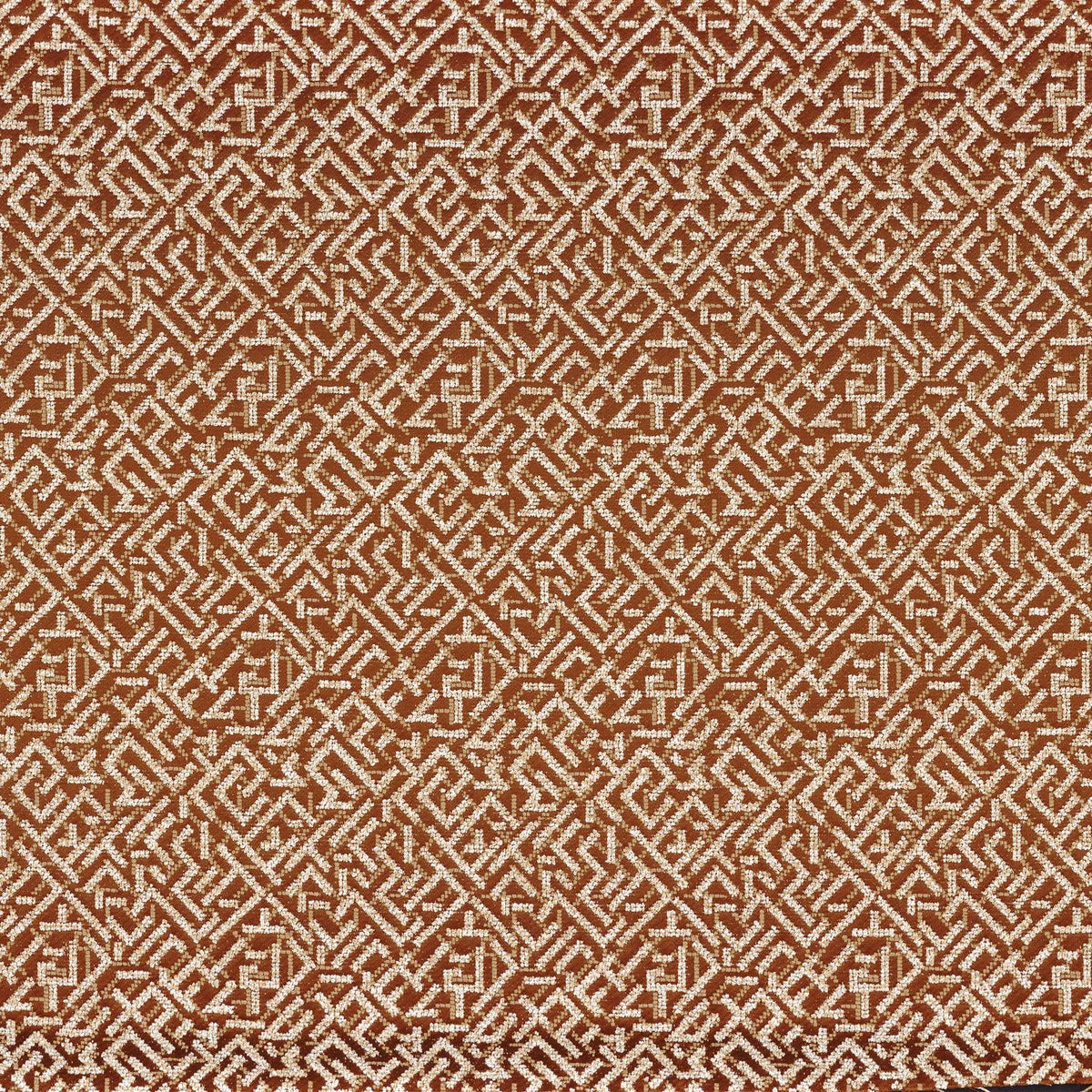 Casamance Trait D'Union fabric — Terracotta