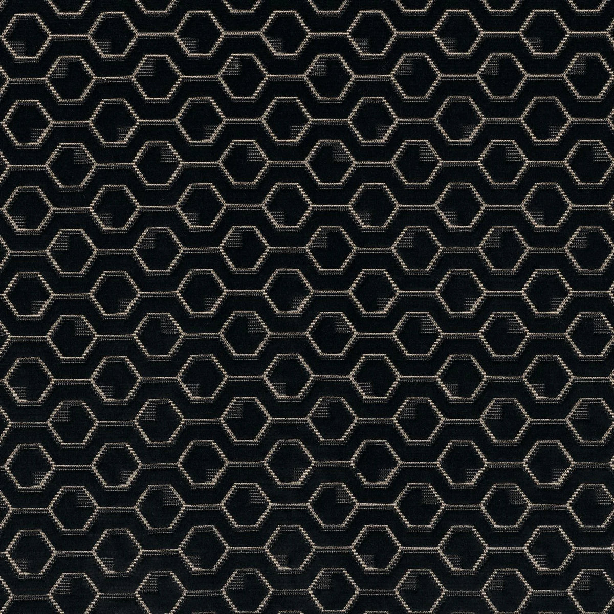 Casamance Mayfair fabric — Noir