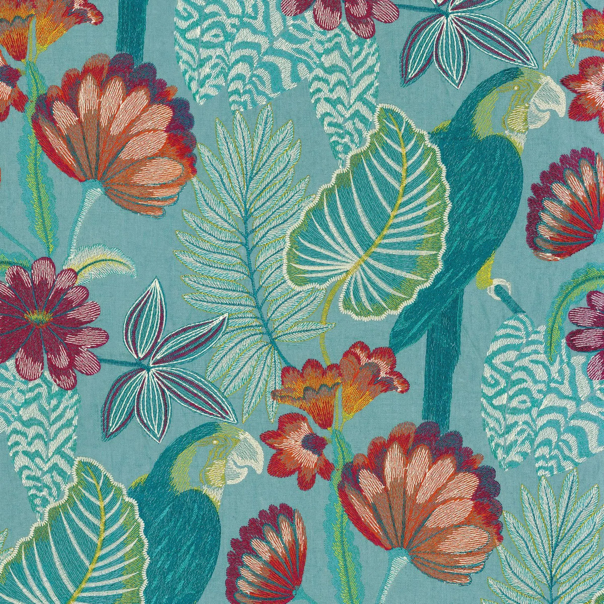 Casamance Arapsodie fabric — Celadon Multico