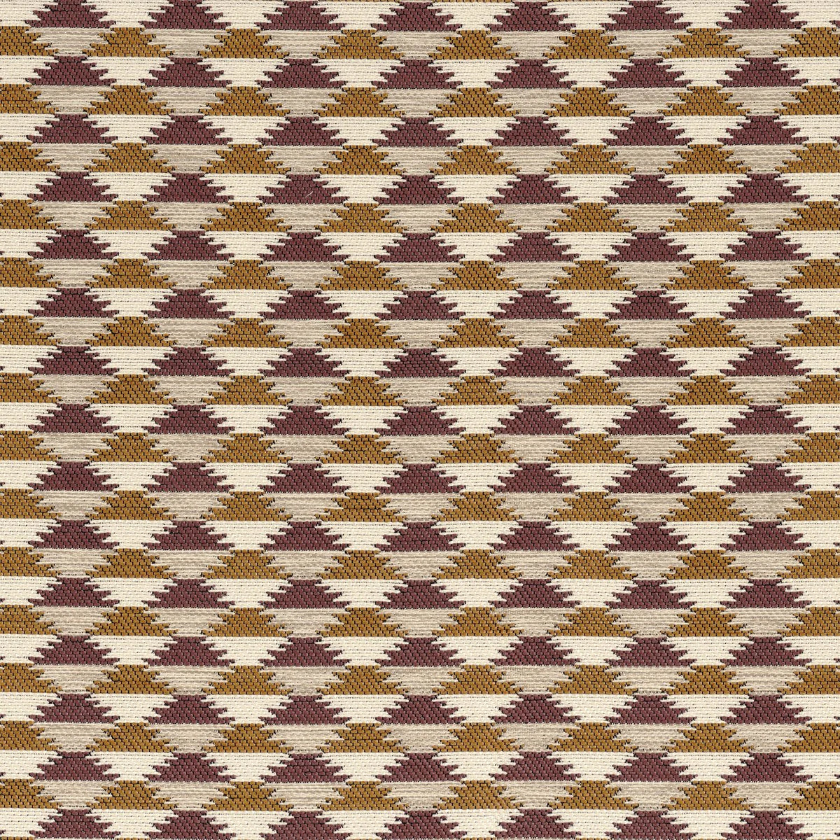 Casamance Moki fabric — Ocre Terracotta