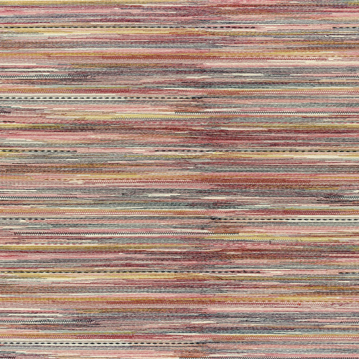 Casamance Sawubona fabric — Emeraude Blush