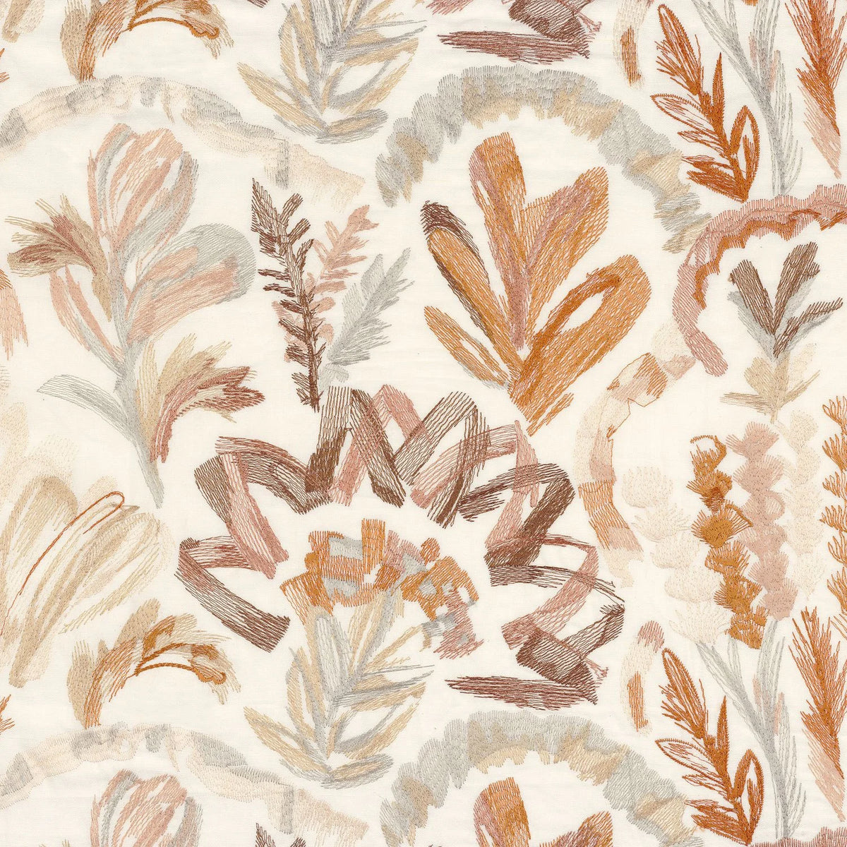 Casamance Kumba fabric — Blanc Multico