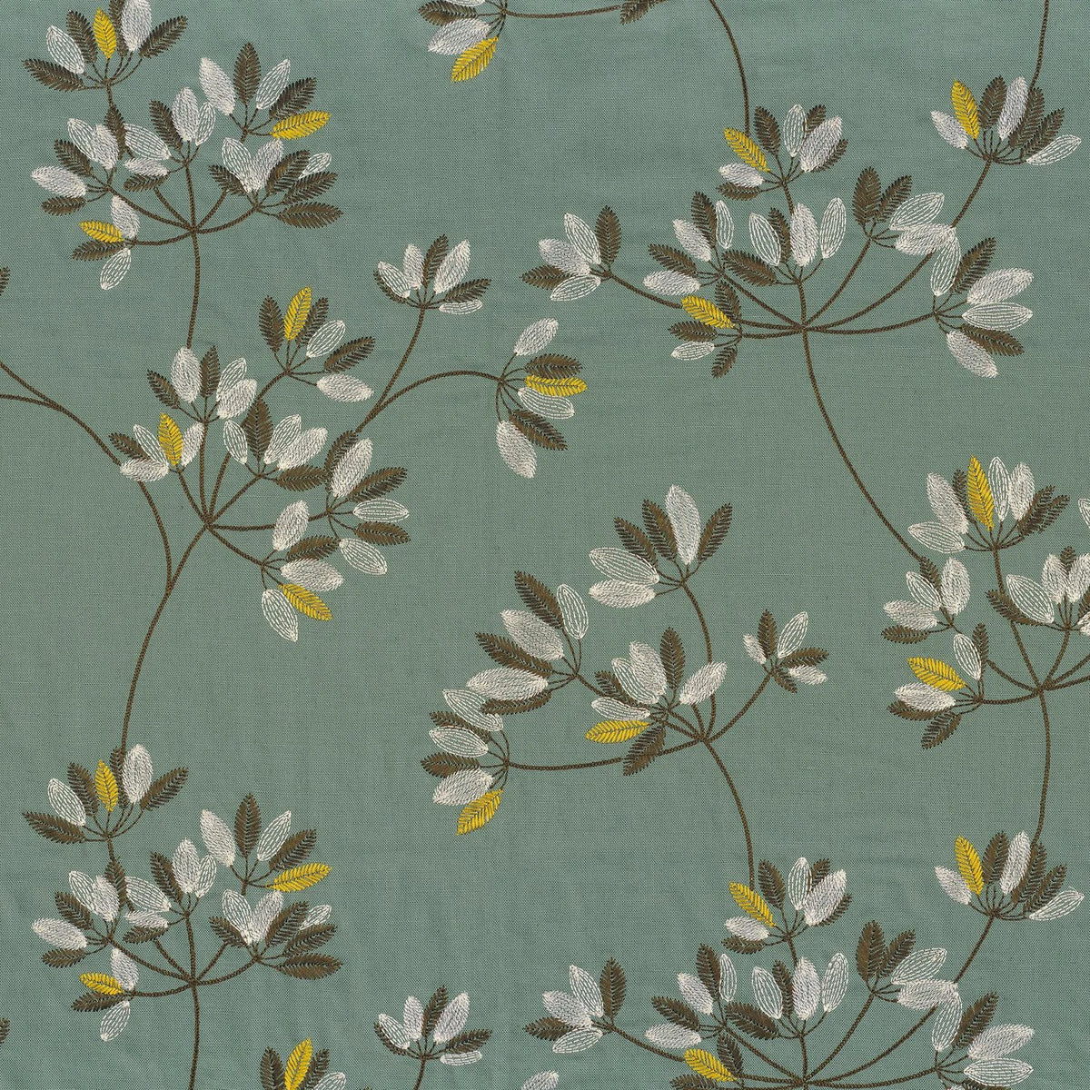 Casamance Nandina fabric — Vert Anglais