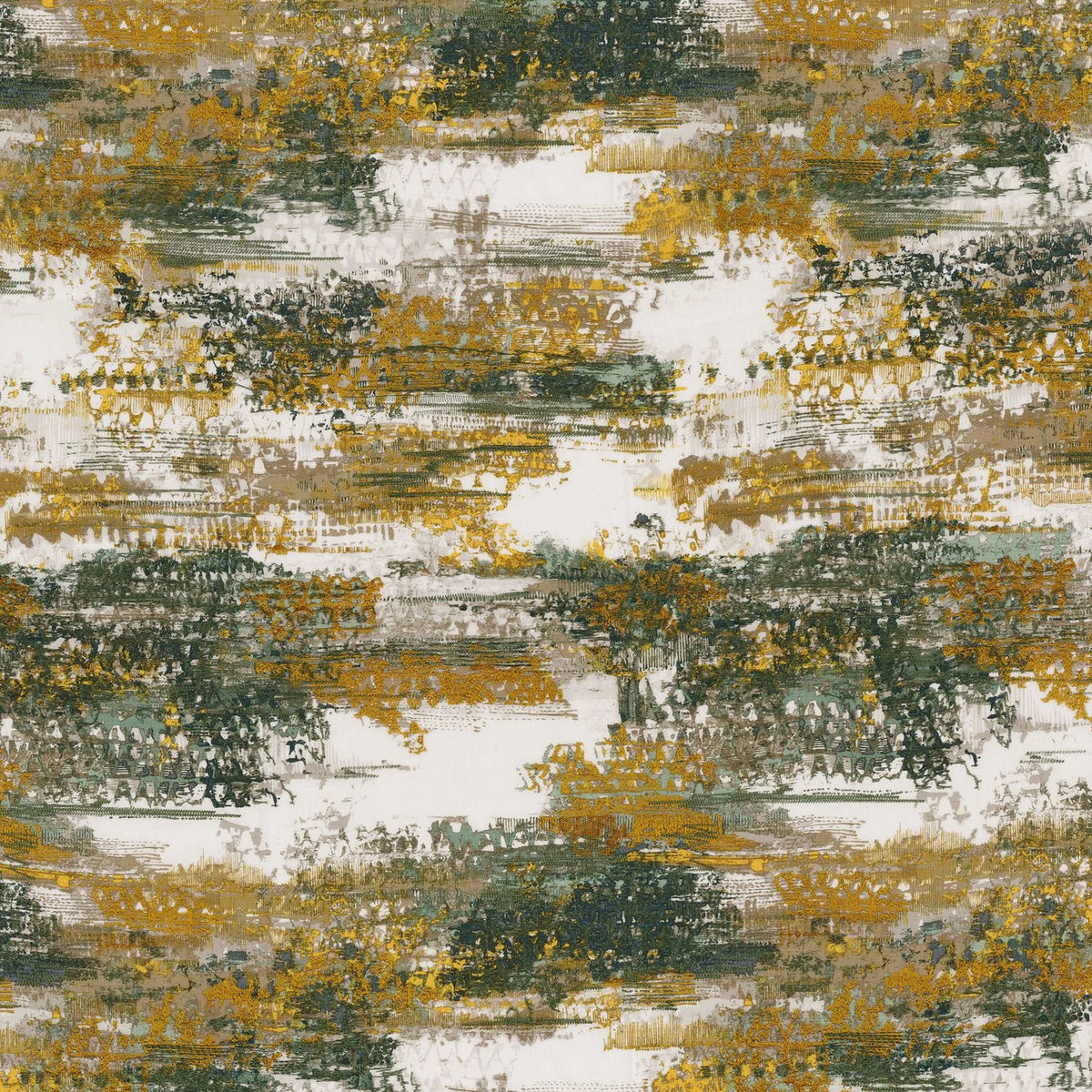 Casamance Abstraction fabric — Olive