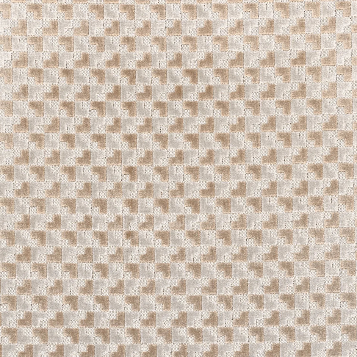 Casamance Baker Street fabric — Sable / Perle