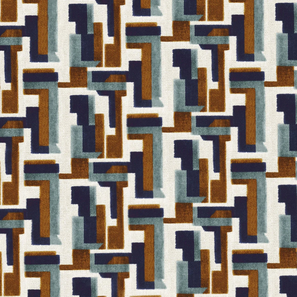 Casamance Bebop fabric — Celadon / Marine