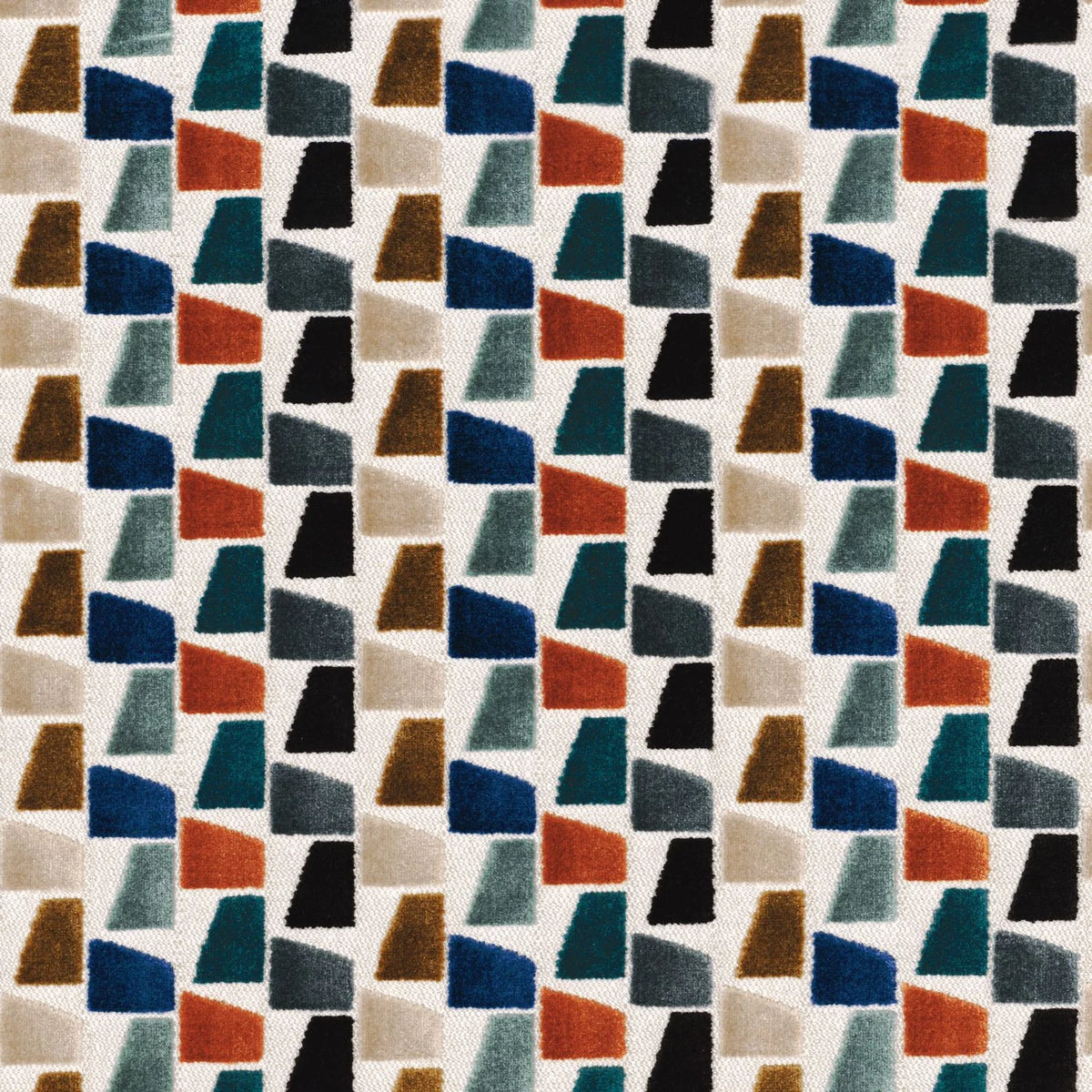 Casamance Paddington fabric — Bleu Multico