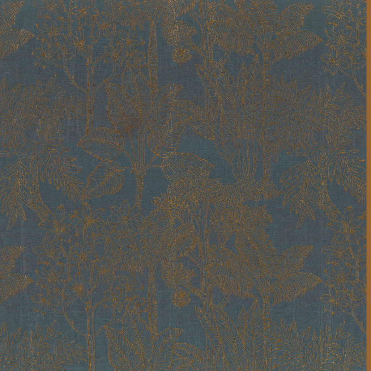 Casamance Ramage fabric — Pétrole