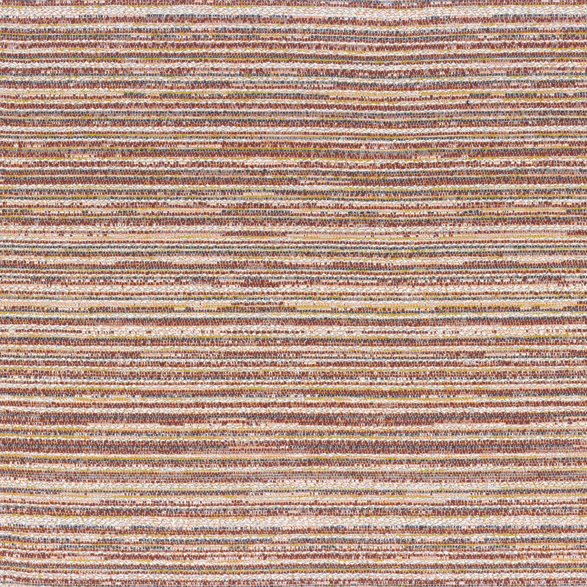 Casamance Hopi fabric — Terracotta Anthracite