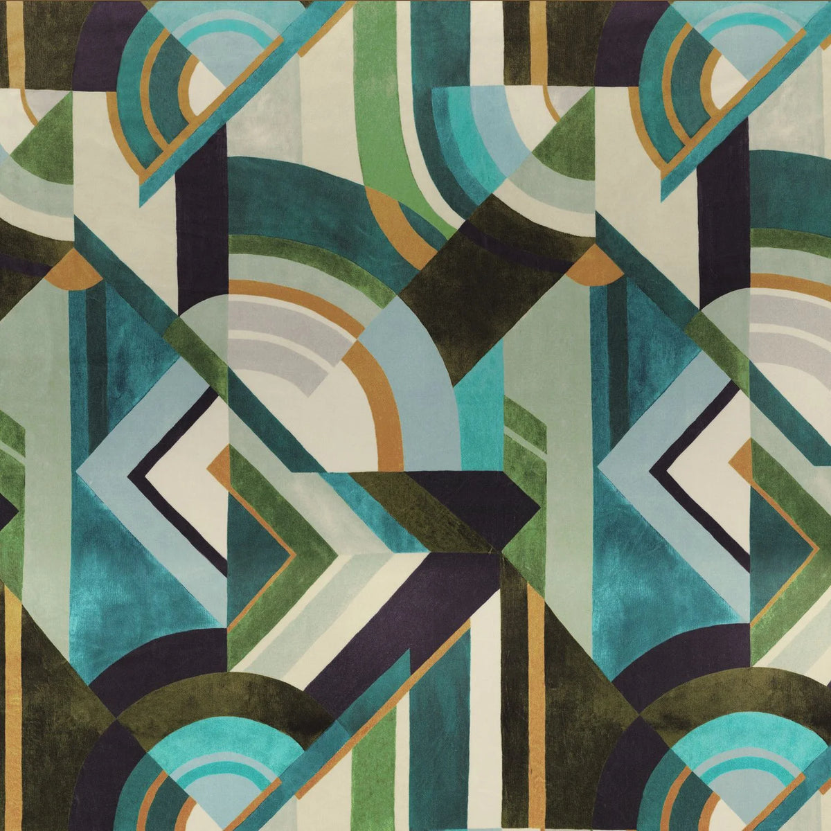 Casamance Convexe fabric — Emeraude