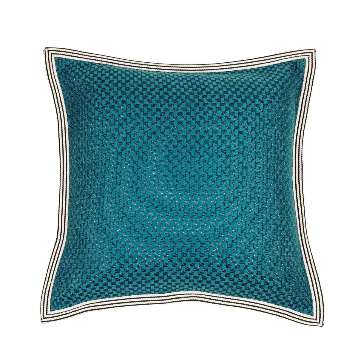 Casamance Rico Ruivo cushion cover — Turquoise