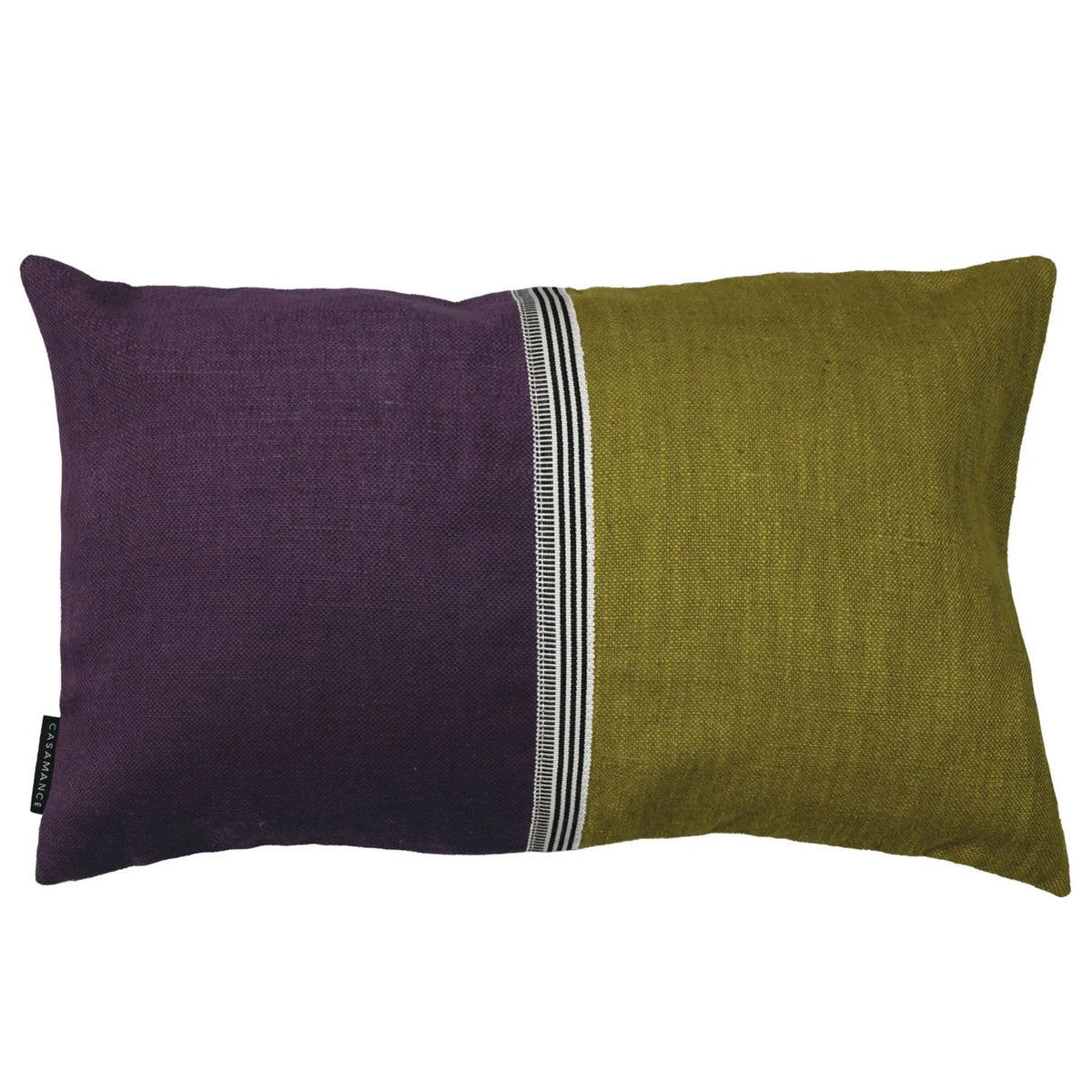 Casamance Rime cushion cover — Violet Olive
