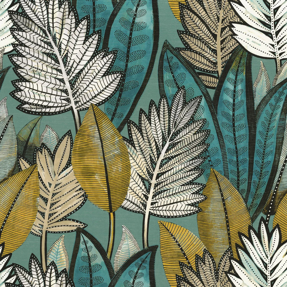 Casamance Sabal wallpaper — Vert D'Eau