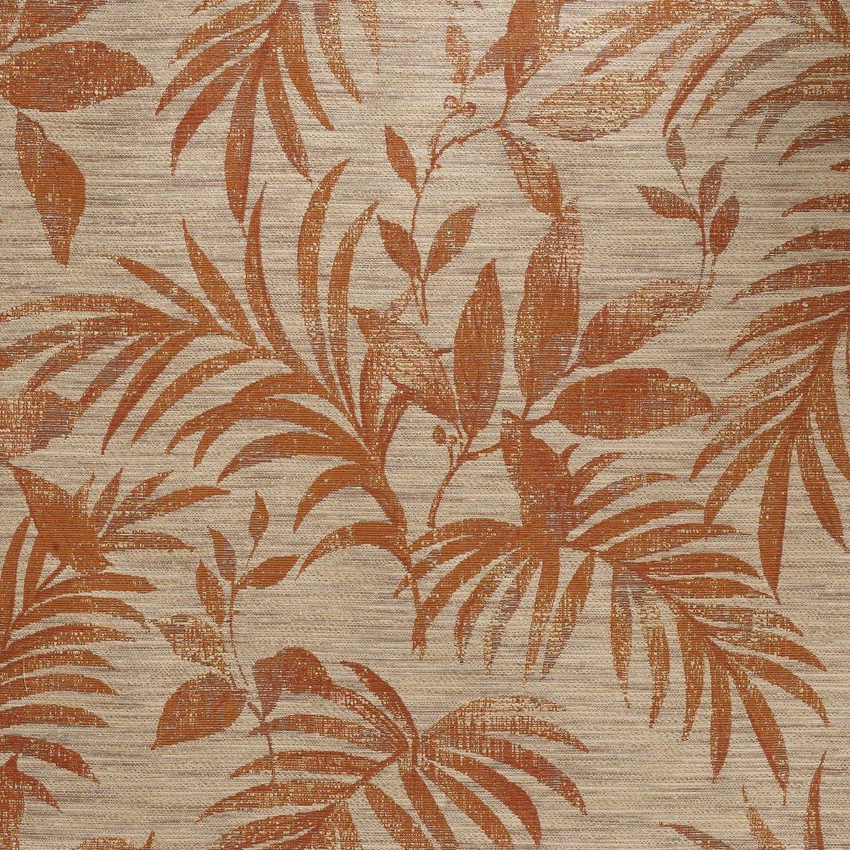 Casamance Salix wallcovering — Orange Brûlé/Ocre