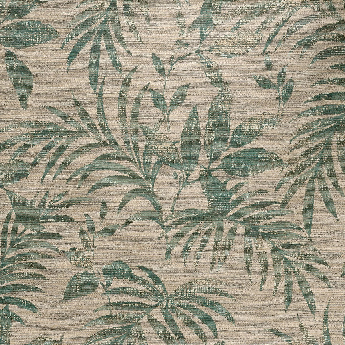 Casamance Salix wallcovering — Emeraude/Celadon