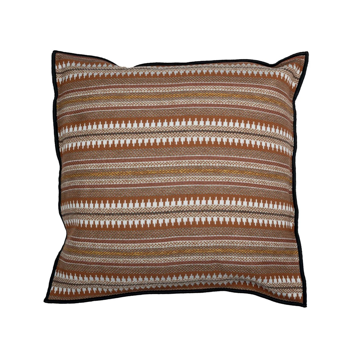 Casamance Serape cushion cover — Rouge Terre Taupe