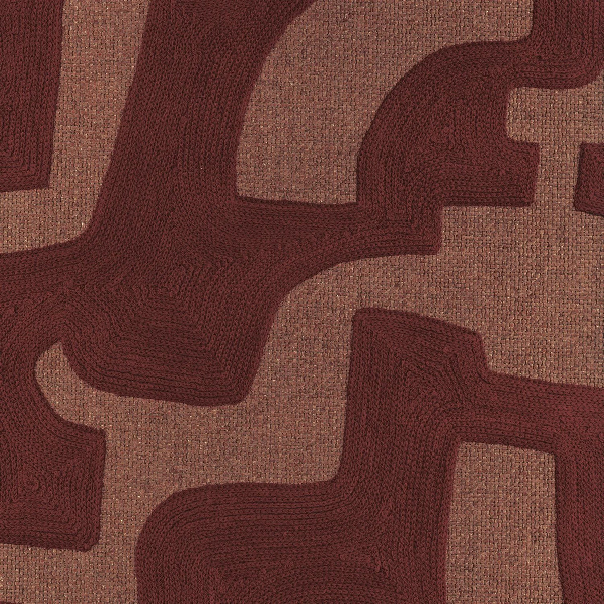 Casamance Sonate wallcovering — Rouge Sienne Brulée