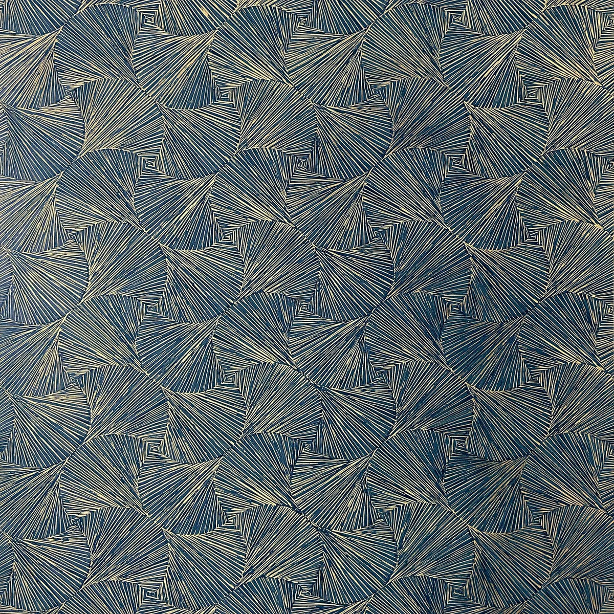Casamance Songket wallpaper — Orage/Doré