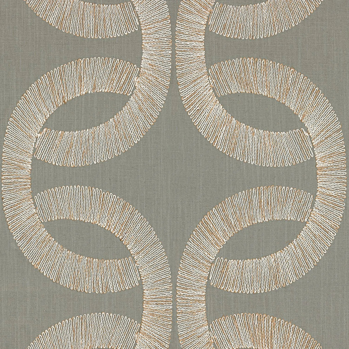 Casamance Sur Un Fil fabric — Vert De Gris