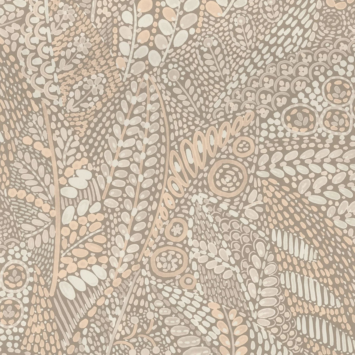 Casamance Talavera wallpaper — Marron Glacé