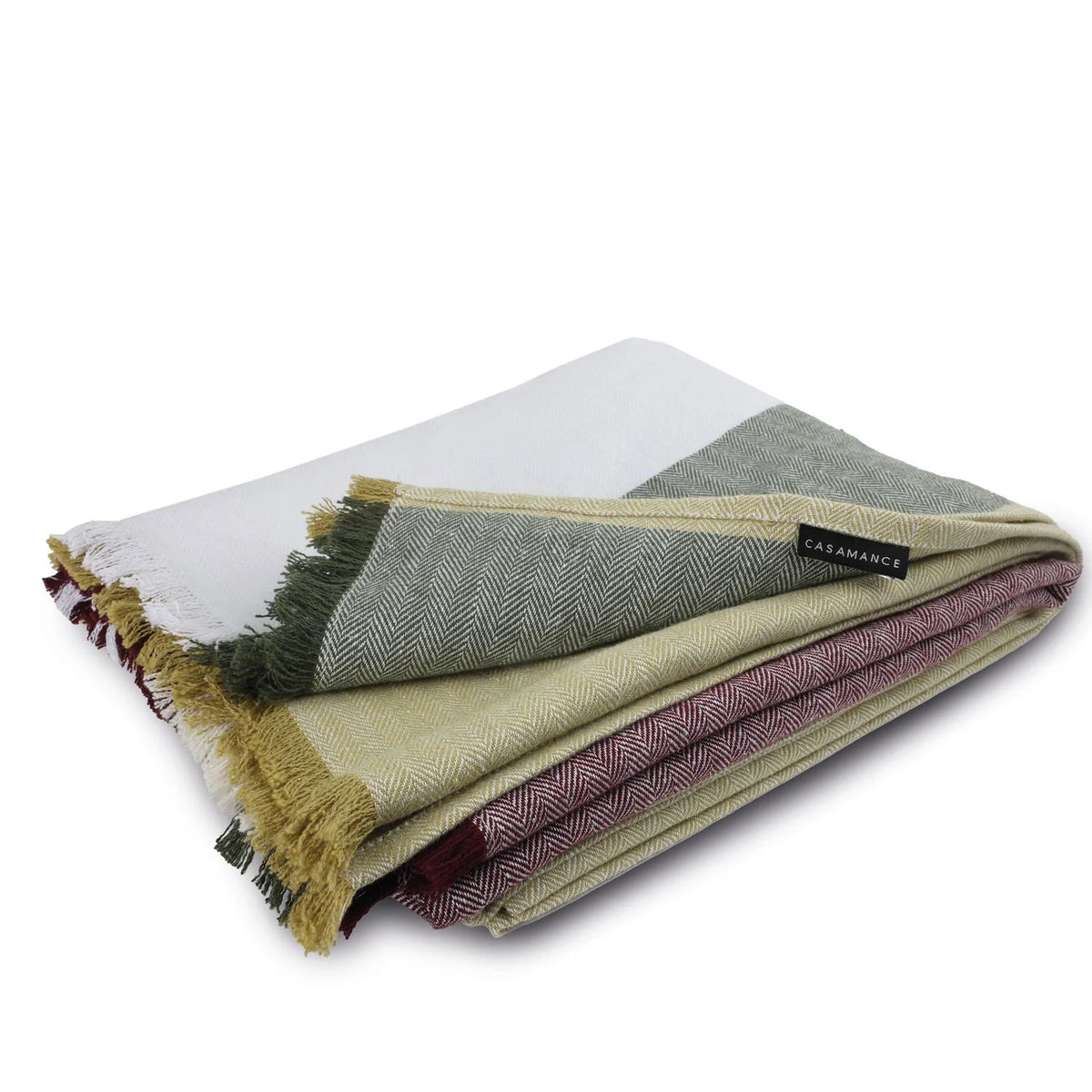 Casamance Talie throw — Violet Olive