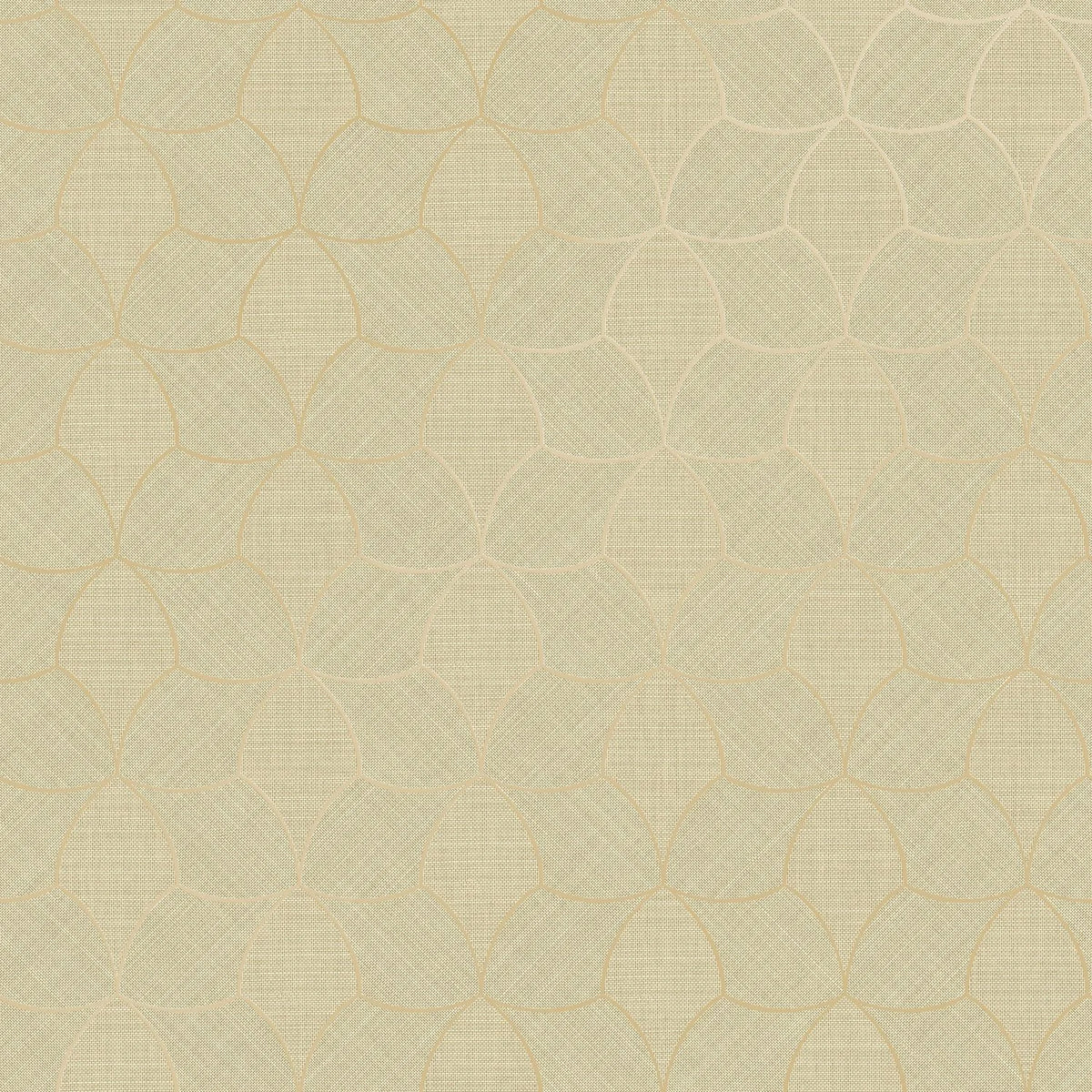Casamance Tressana wallpaper — Amande/Doré
