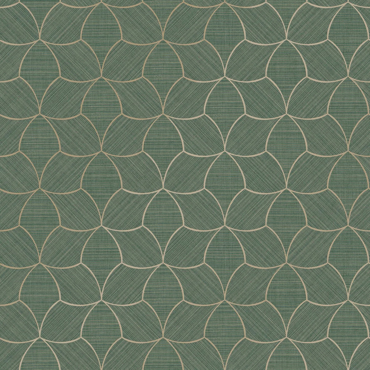 Casamance Tressana wallpaper — Céladon/Doré