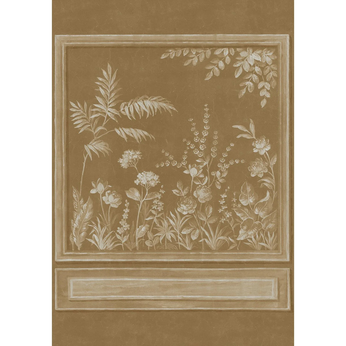 Casamance Trianon Metal wallpanel — Mordoré