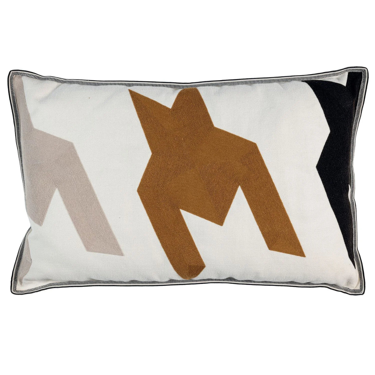 Casamance Triptyque cushion cover — Nacre Naturel