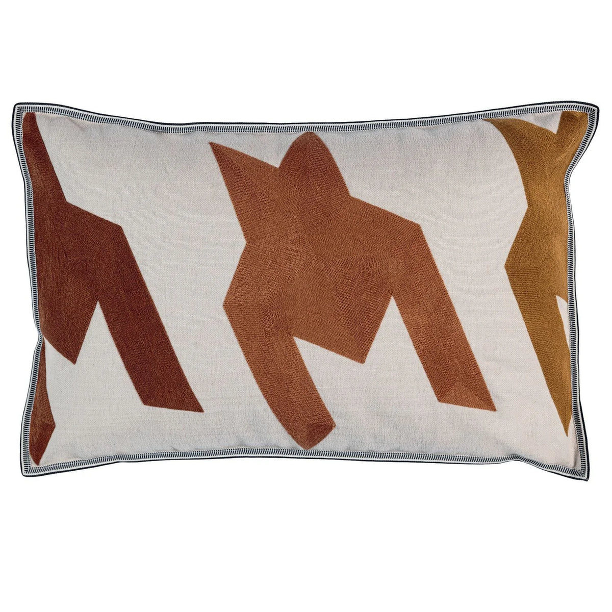 Casamance Triptyque cushion cover — Blush Ocre
