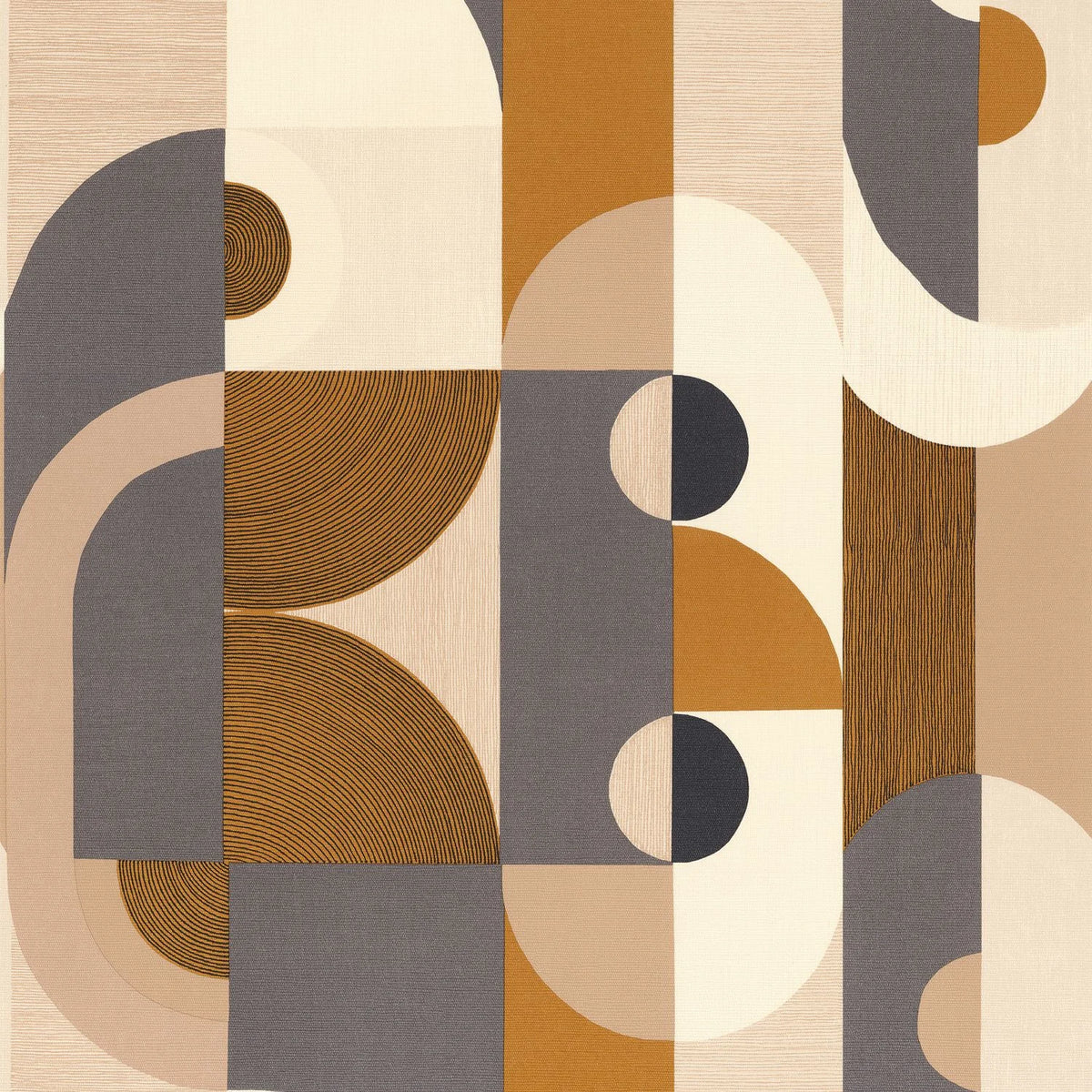 Casamance Vassily wallpaper — Ardoise/Ambre