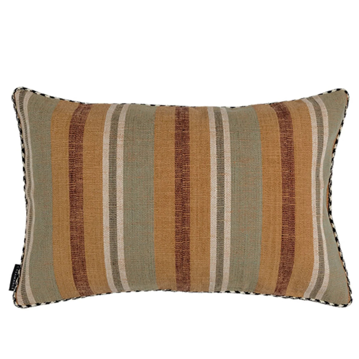 Casamance Via Verri cushion cover — Kaki Terre De Sienne