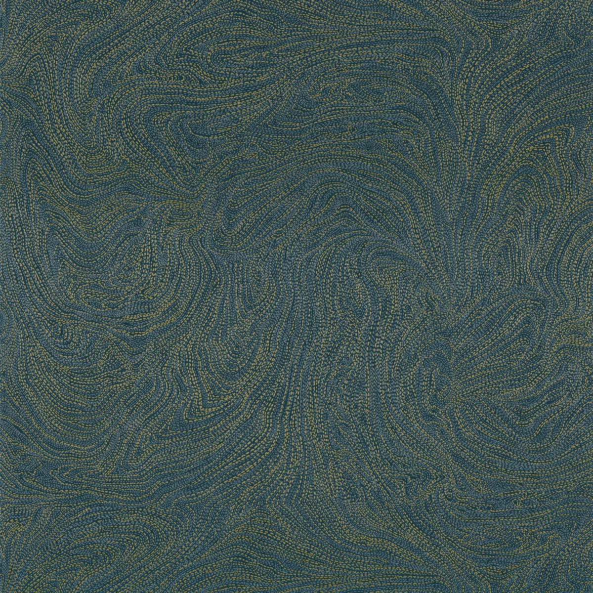 Casamance Voie Lactee wallpaper — Marine/Dore