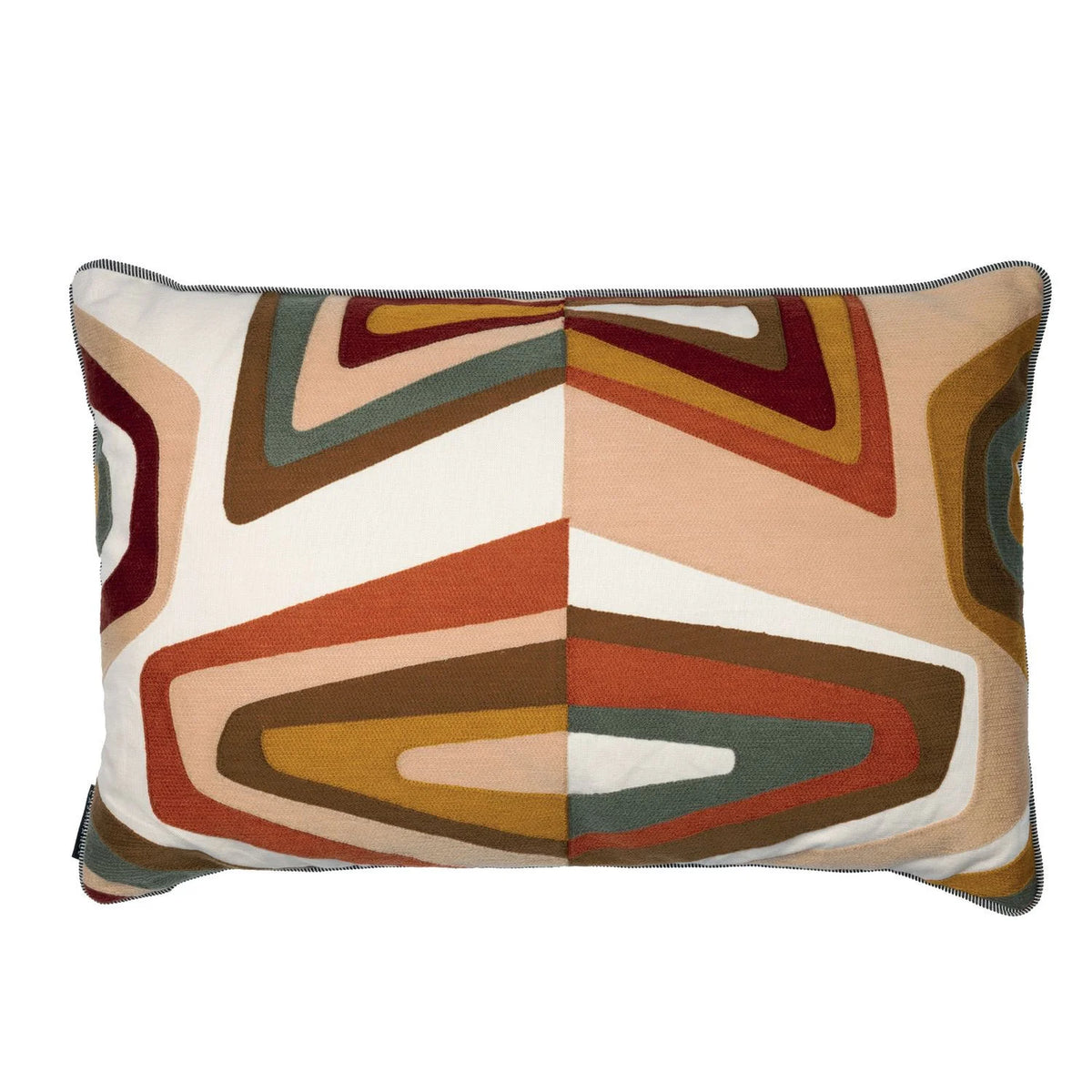 Casamance West Dream cushion cover — Orange Brule Ocre