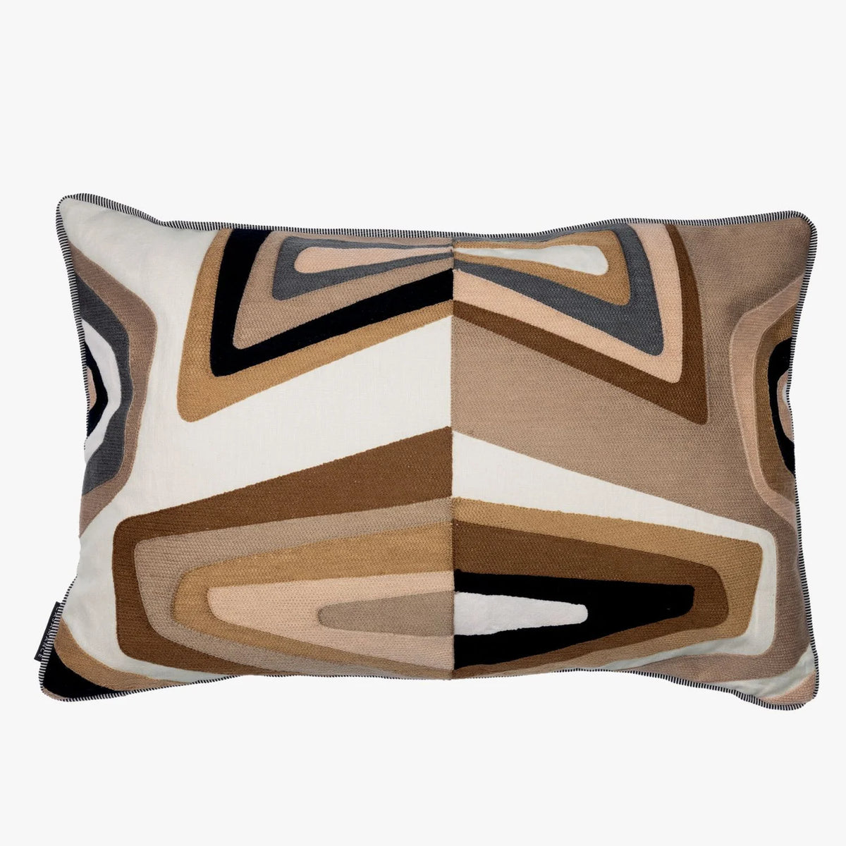 Casamance West Dream cushion cover — Praline Noir