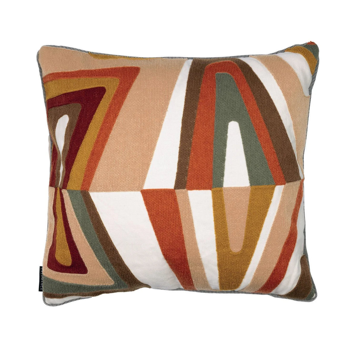 Casamance West Dream cushion cover — Orange Brule Ocre