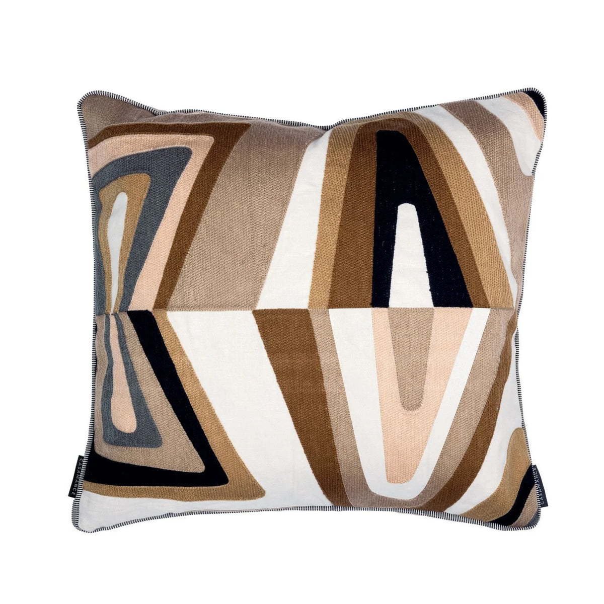 Casamance West Dream cushion cover — Praline Noir
