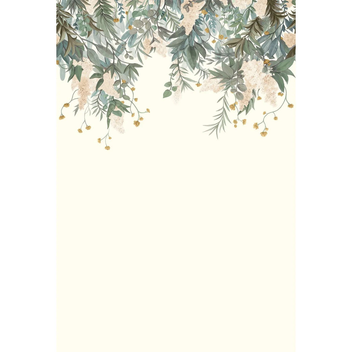 Casamance Wisteria wallpanel — Ivoire/Céladon