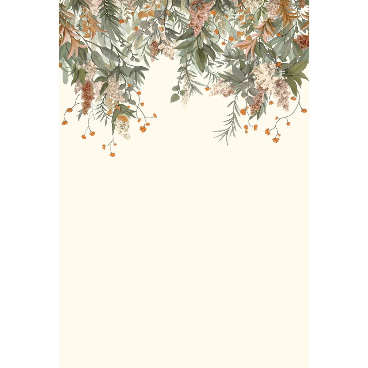 Casamance Wisteria wallpanel — Ivoire/Vert Amande